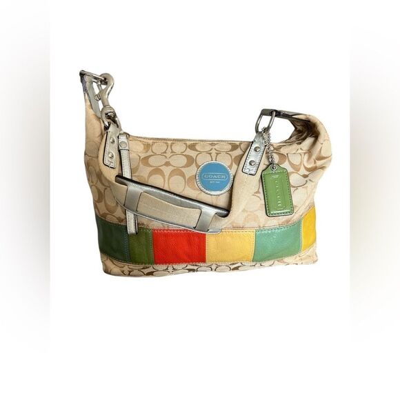 COACH Canvas Shoulder Bag - Picture 1 of 14